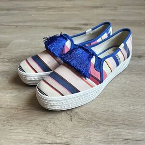 Keds x Kate Spade Triple Decker Striped Sneakers Women's SZ 7.5